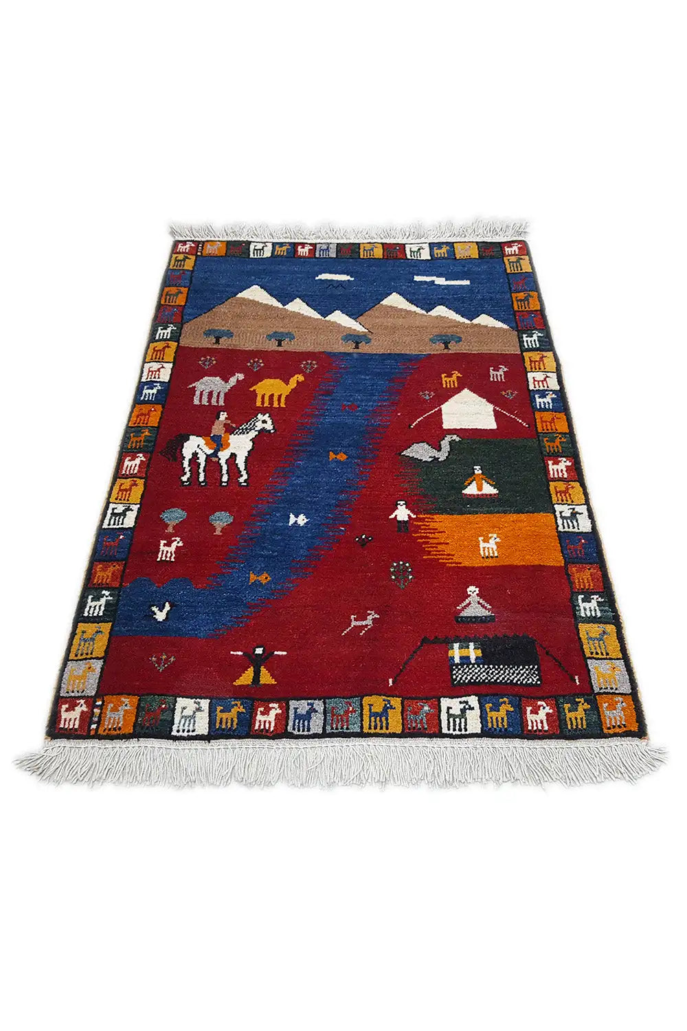 Gabbeh - Lori 905378 (120x82 cm) - Premium Teppich from German Carpet Shop - Just €375! Shop now at German Carpet Shop