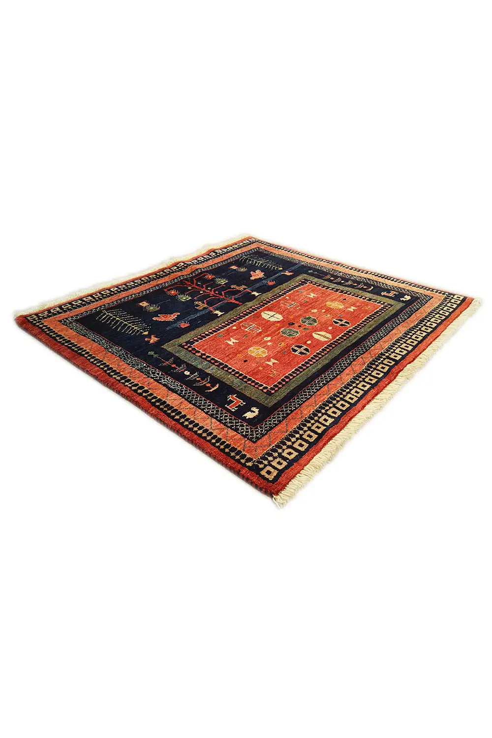 Qashqai Exklusiv 9300324 - (86x95 cm) - Premium Teppich from German Carpet Shop - Just €600! Shop now at German Carpet Shop