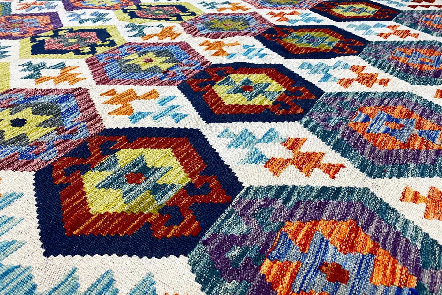 Kelim Afghan - (200x152cm) - German Carpet Shop