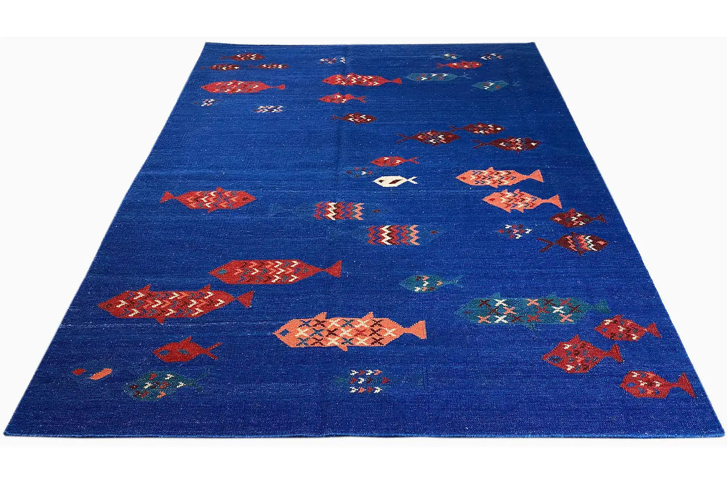 Kilim Qashqai - 13874 (239x176 cm) - Premium Kelim from German Carpet Shop - Just €480! Shop now at German Carpet Shop