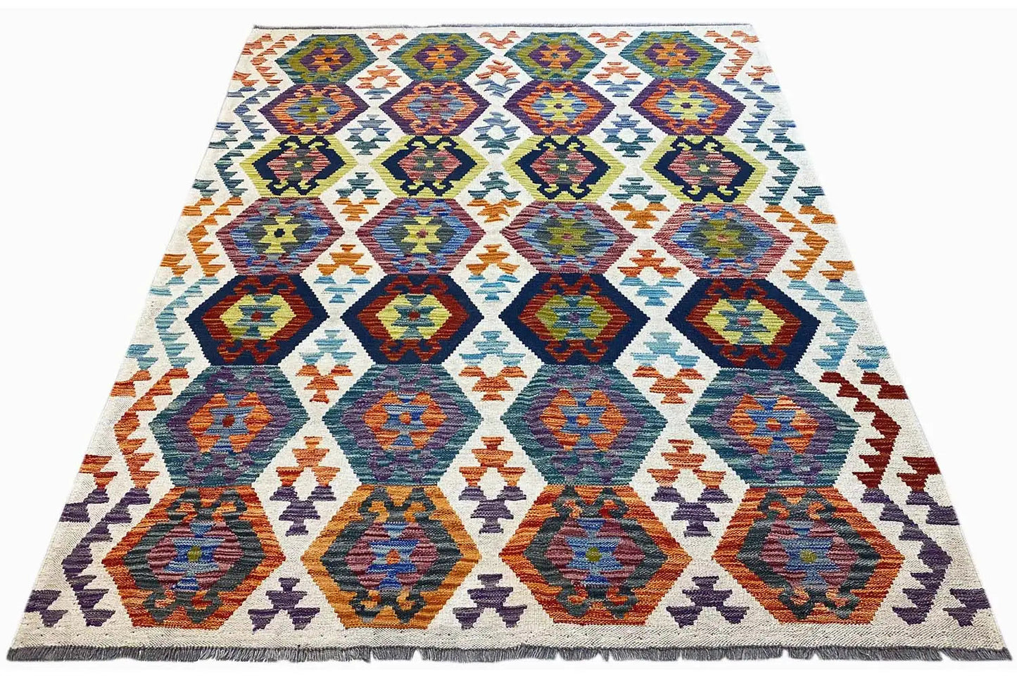 Kelim Afghan - (200x152cm) - German Carpet Shop