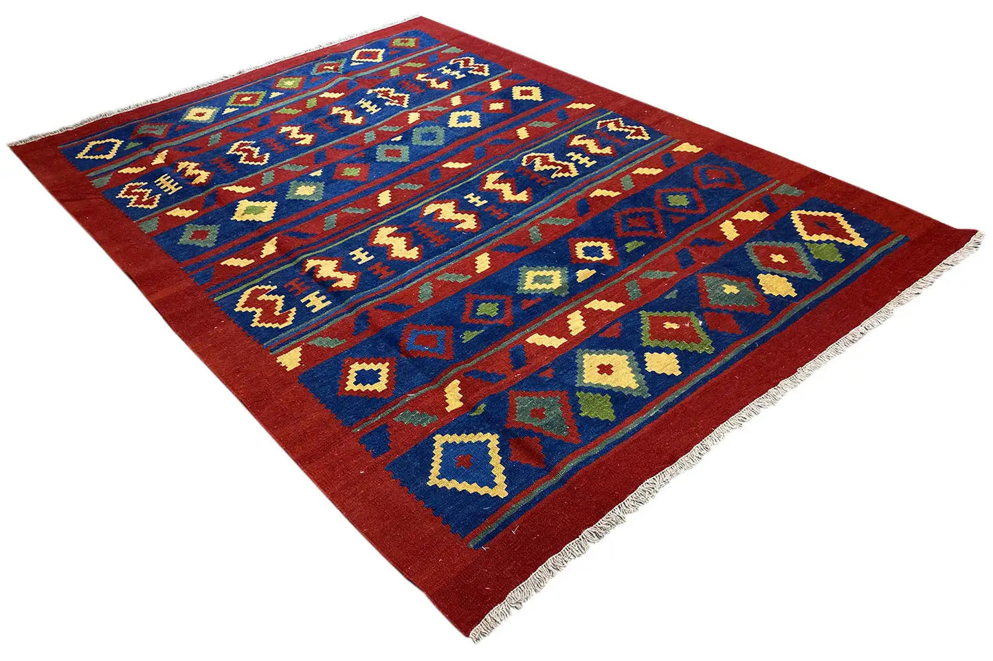 Kilim Qashqai - 802422 (235X170 cm) - Premium Kelim from German Carpet Shop - Just €360! Shop now at German Carpet Shop