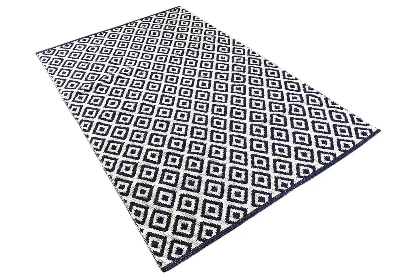Moderne Kelim - Samak 04 Black - German Carpet Shop
