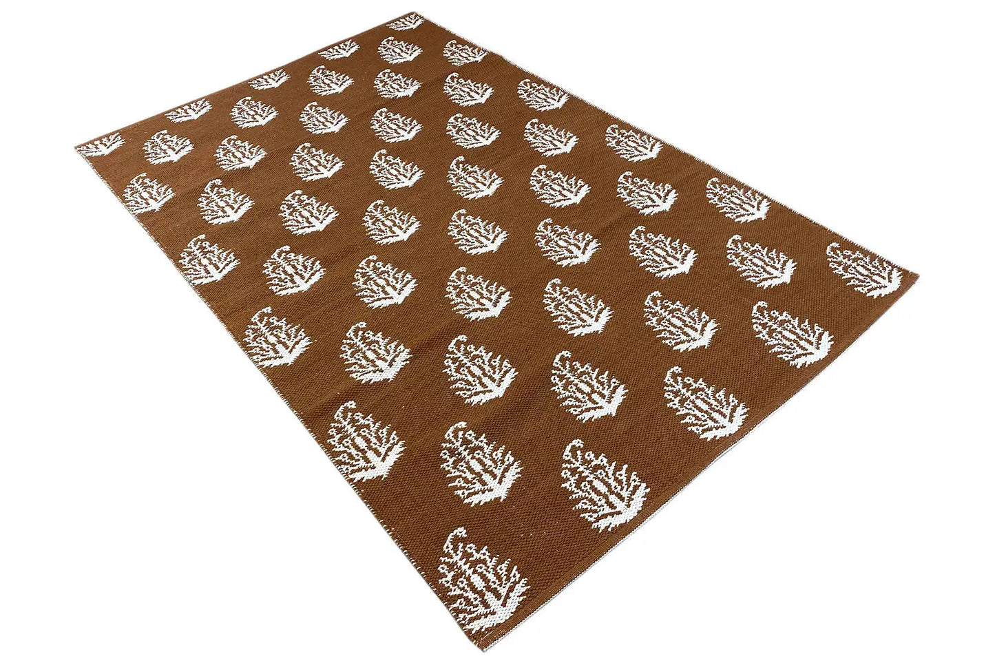 Moderne Kelim - Samak 06 Brown - German Carpet Shop