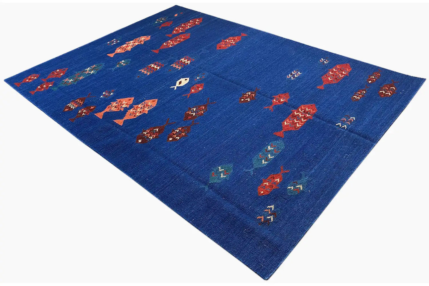 Kilim Qashqai - 13874 (239x176 cm) - Premium Kelim from German Carpet Shop - Just €480! Shop now at German Carpet Shop