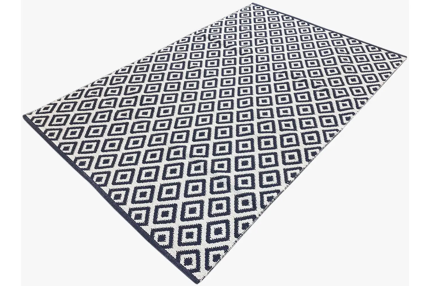 Moderne Kelim - Samak 04 Black - German Carpet Shop