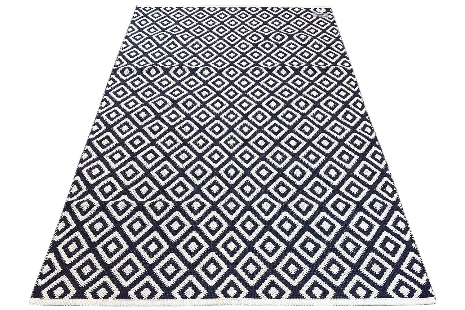 Moderne Kelim - Samak 04 Black - German Carpet Shop
