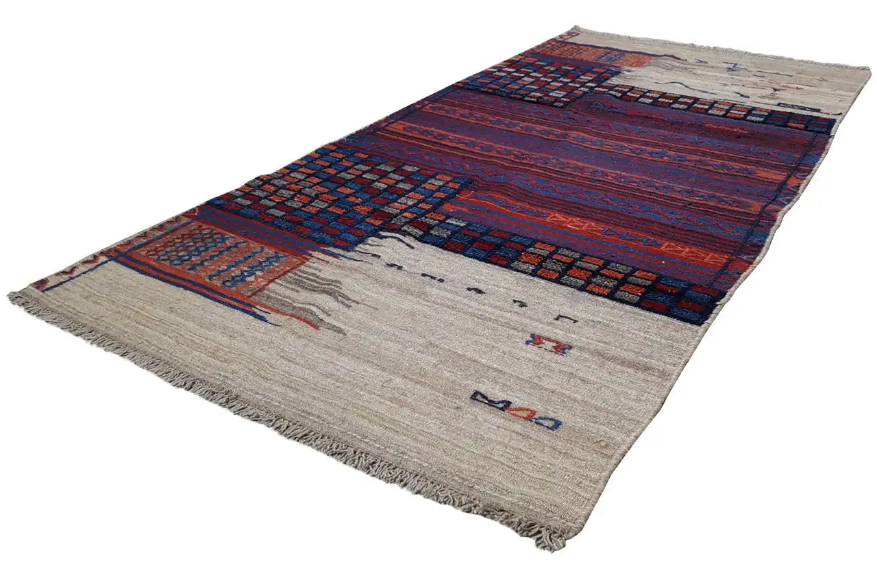 Bakhtiari Kelim - 905425 (203x102 cm) - Premium Teppich from German Carpet - Just €749! Shop now at German Carpet Shop