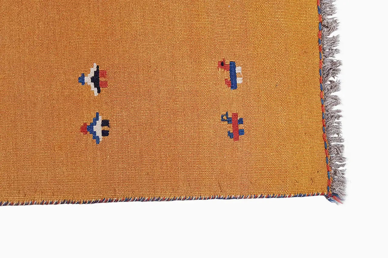 Kilim Qashqai -2124 (150x100 cm) - Premium Kelim from German Carpet Shop - Just €110! Shop now at German Carpet Shop