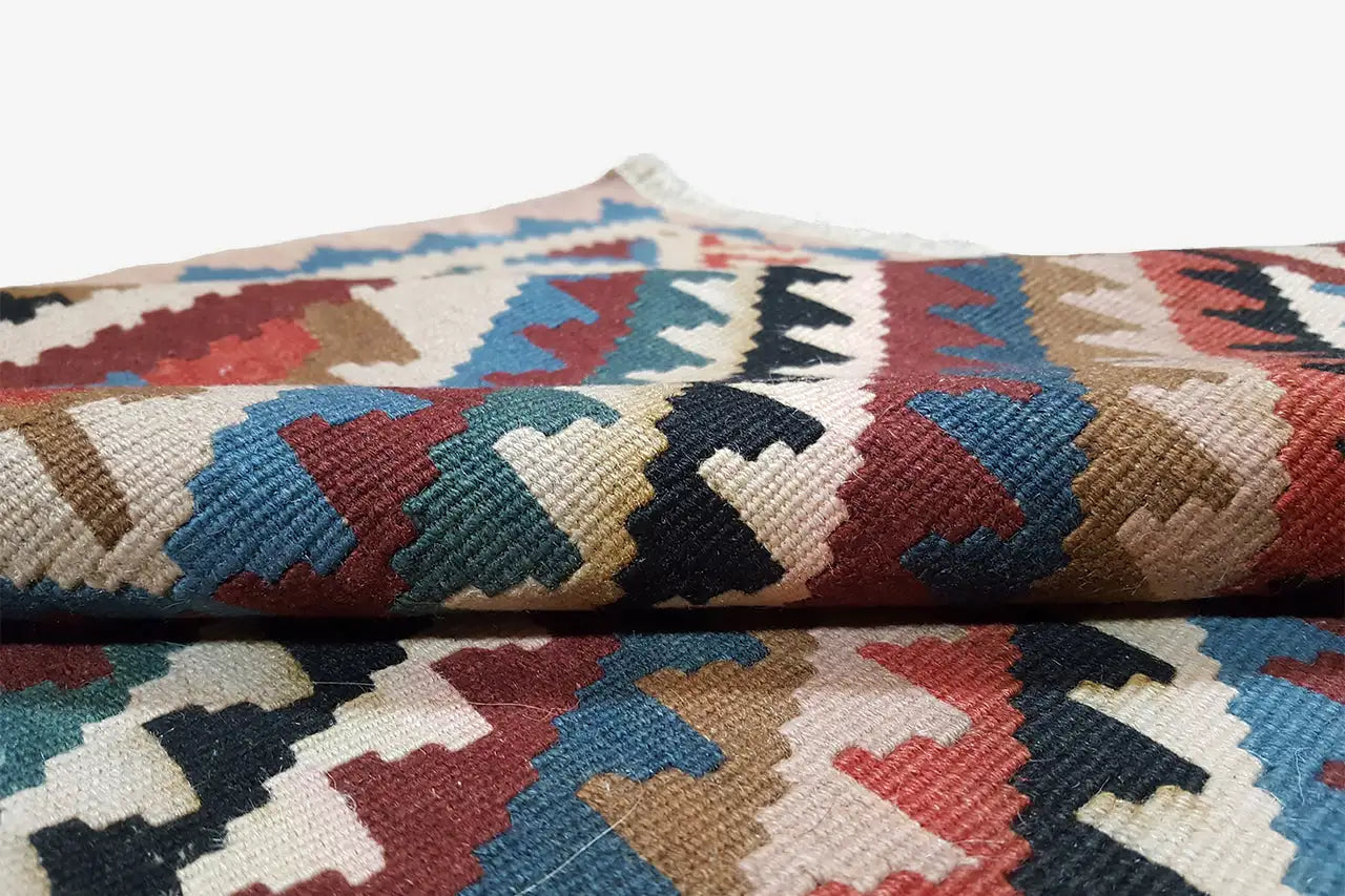 Kilim Qashqai - Multicolor 16PL 155x107 cm - German Carpet Shop