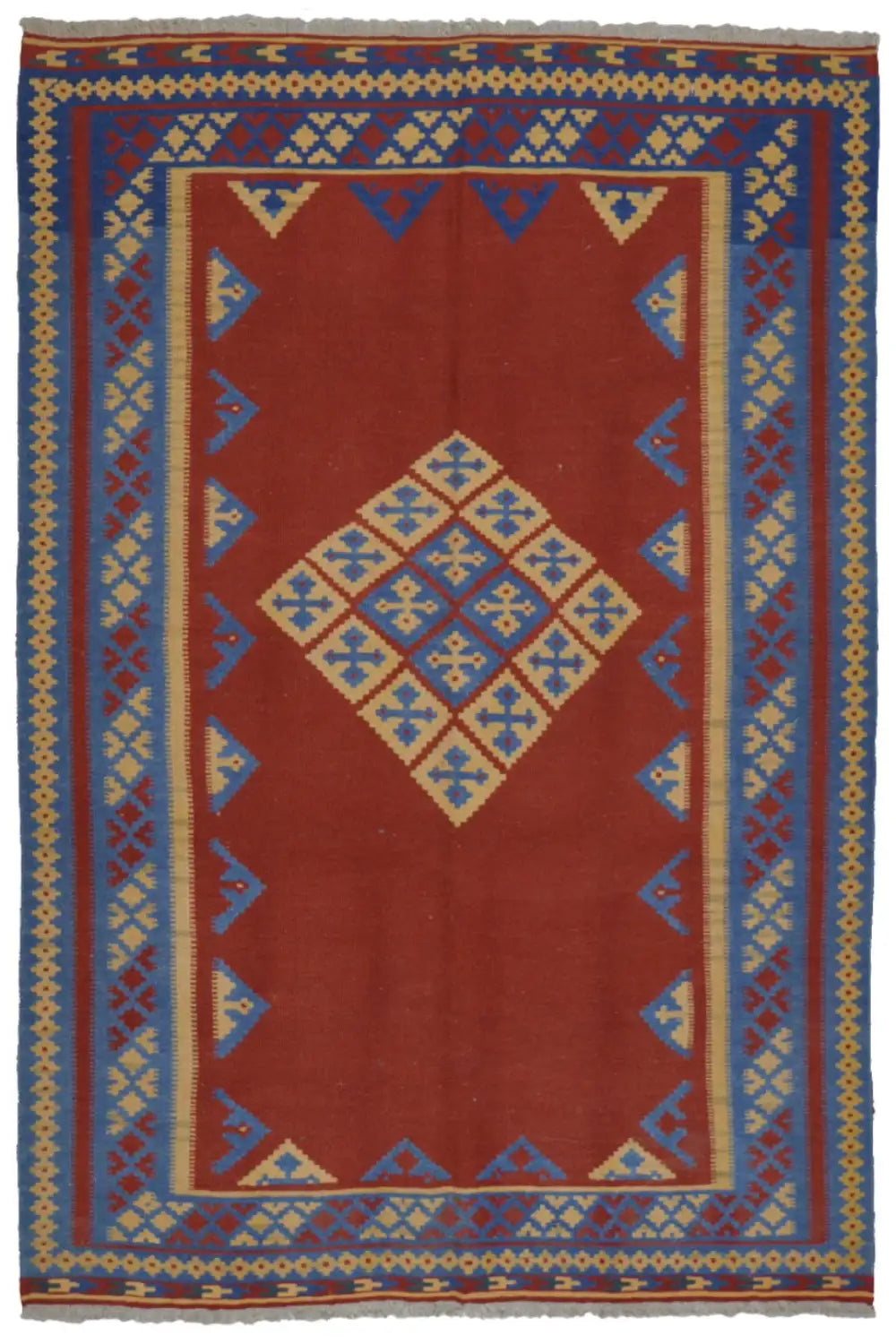 Kilim Qashqai - 802402 (217x155 cm) - Premium Kelim from German Carpet Shop - Just €309! Shop now at German Carpet Shop