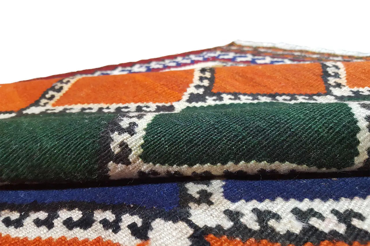 Kilim Qashqai - 802414 (201x128 cm) - Premium Kelim from German Carpet Shop - Just €289! Shop now at German Carpet Shop