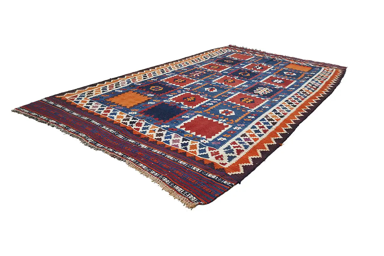 Kilim Qashqai - (276x156 cm) - Premium Kelim from German Carpet Shop - Just €389! Shop now at German Carpet Shop