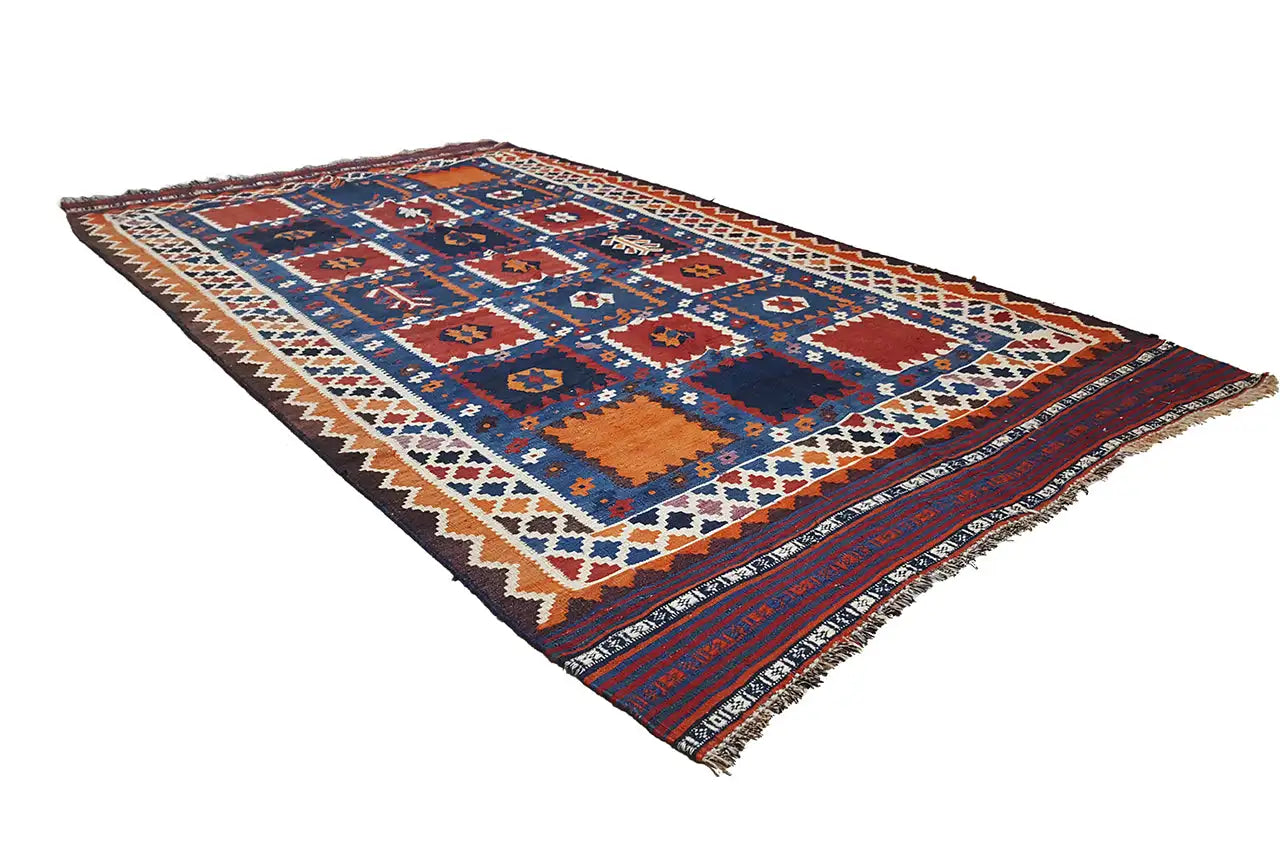 Kilim Qashqai - (276x156 cm) - Premium Kelim from German Carpet Shop - Just €389! Shop now at German Carpet Shop