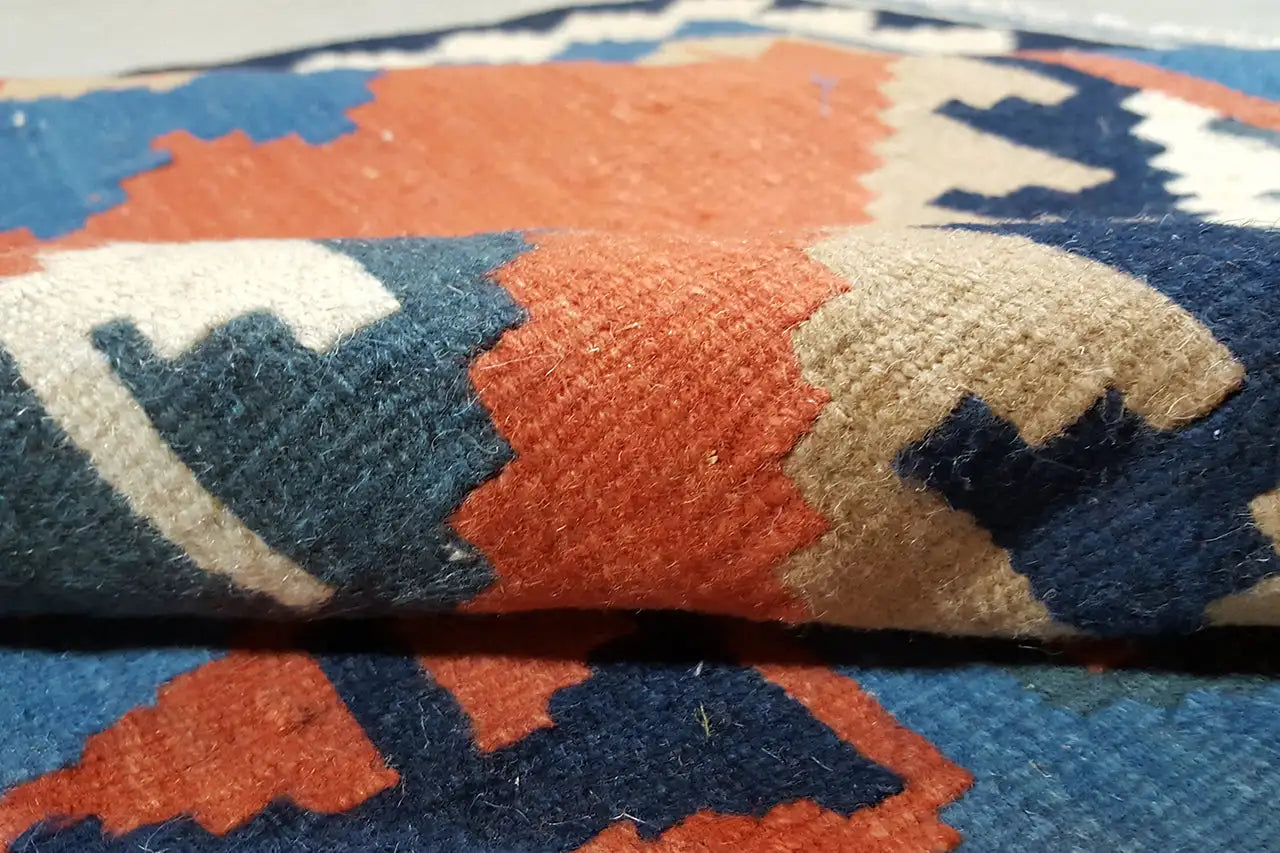Kilim Qashqai - 802425 (181x120 cm) - Premium Kelim from German Carpet Shop - Just €199! Shop now at German Carpet Shop