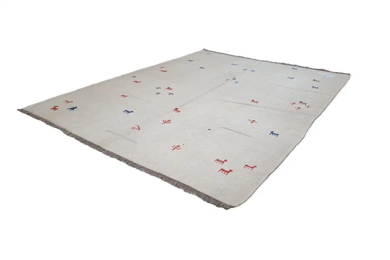Kilim Qashqai - 13156 (201x158 cm) - Premium Kelim from German Carpet Shop - Just €286! Shop now at German Carpet Shop
