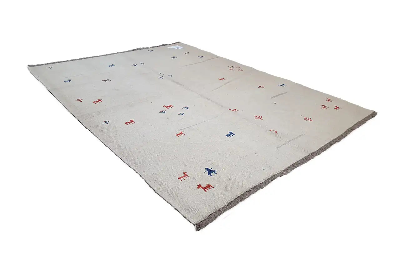 Kilim Qashqai - 13156 (201x158 cm) - Premium Kelim from German Carpet Shop - Just €286! Shop now at German Carpet Shop