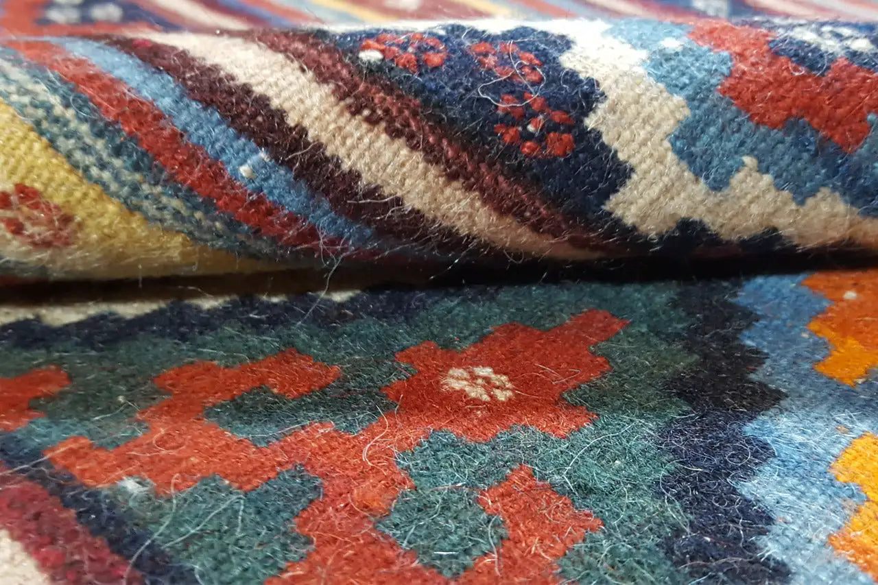 Kilim Sirjan - 905431 (219x145 cm) - Premium Kelim from German Carpet Shop - Just €349! Shop now at German Carpet Shop