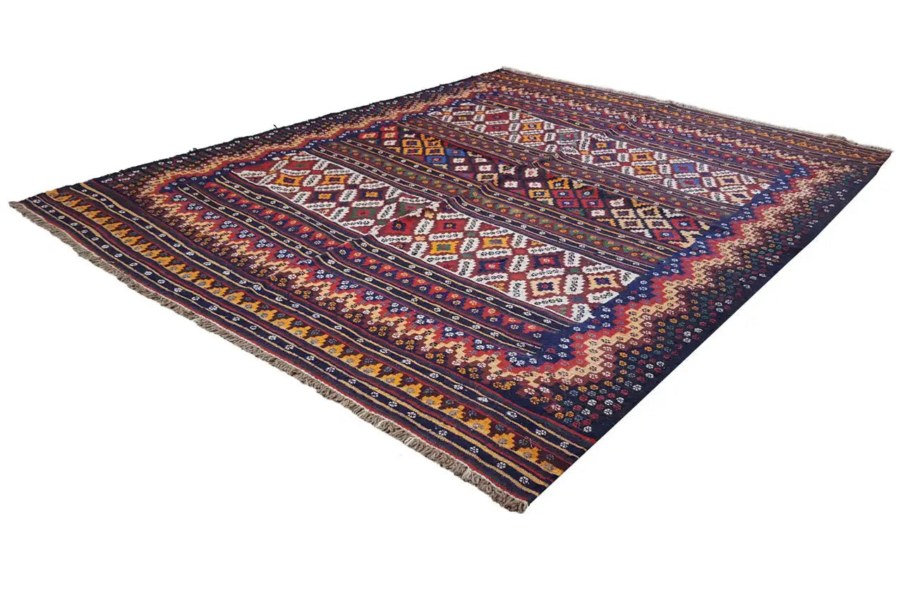 Kilim Sirjan - 905433 (218x164 cm) - Premium Kelim from German Carpet Shop - Just €490! Shop now at German Carpet Shop