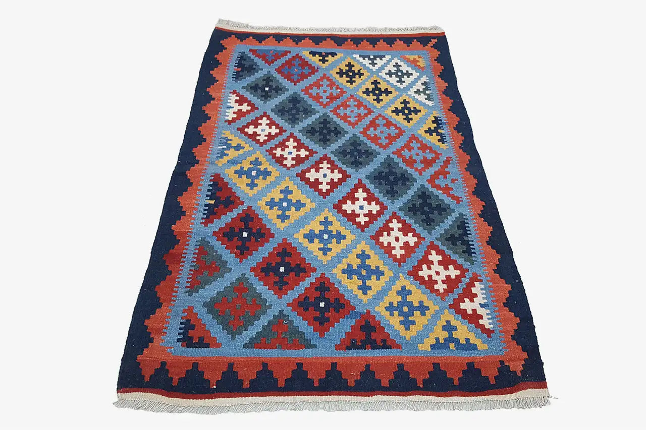 Kilim Qashqai - Multicolor 301879 157x96 cm - German Carpet Shop