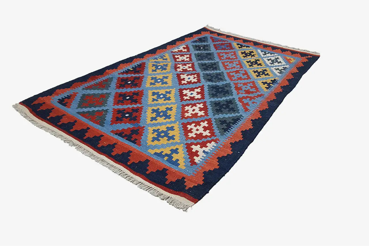 Kilim Qashqai - Multicolor 301879 157x96 cm - German Carpet Shop