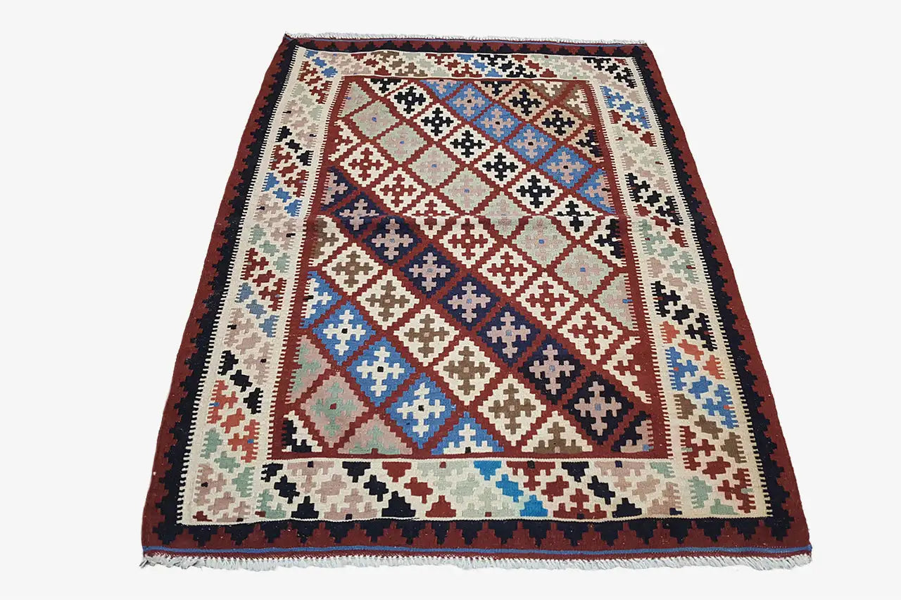 Kilim Qashqai - Multicolor 3PL 153x105 cm - German Carpet Shop