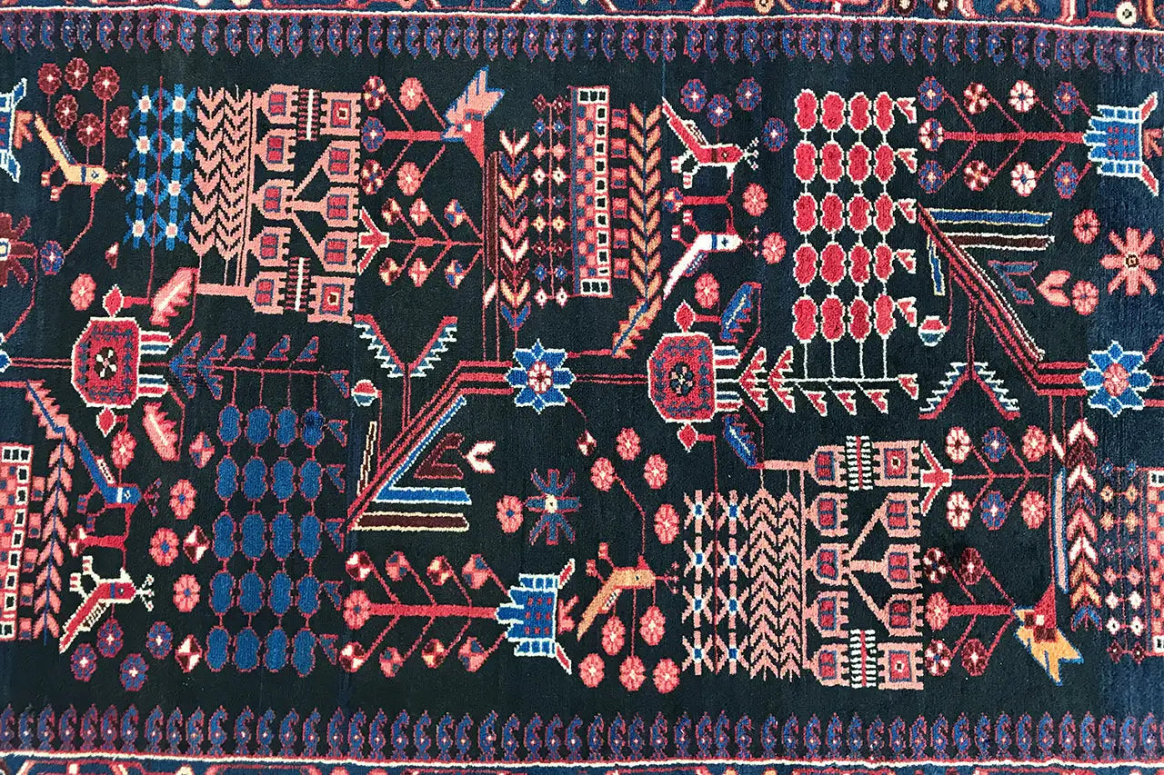 Hamadan Läufer - 8968693 (394x114cm) - German Carpet Shop