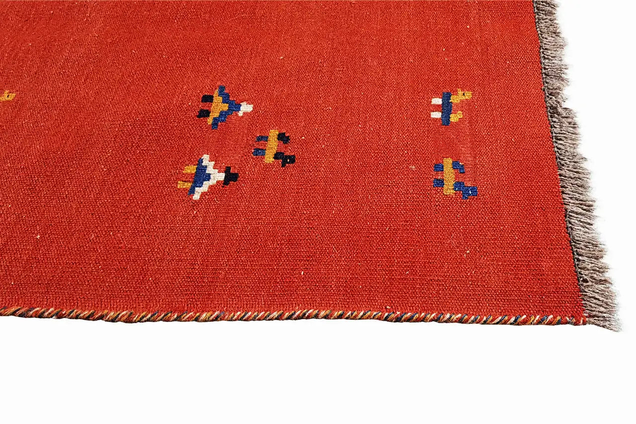 Kilim Qashqai - 2147 (155x102 cm) - Premium Kelim from German Carpet Shop - Just €142! Shop now at German Carpet Shop