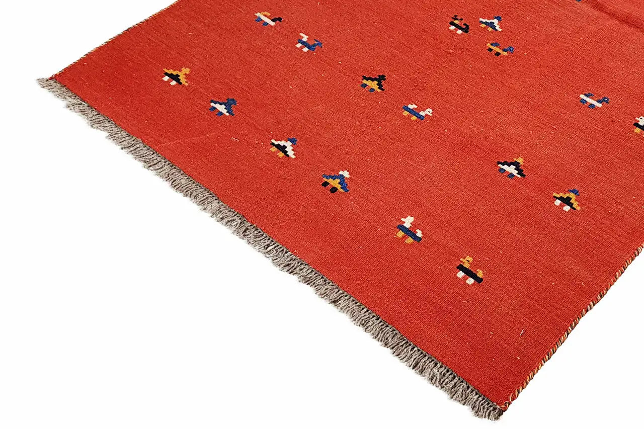Kilim Qashqai - 2147 (155x102 cm) - Premium Kelim from German Carpet Shop - Just €142! Shop now at German Carpet Shop