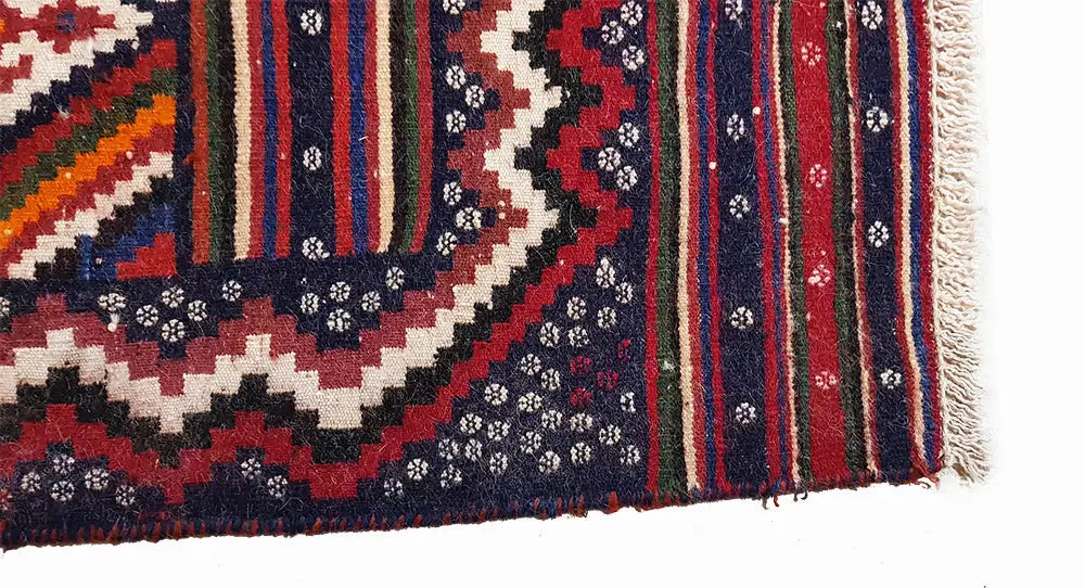 Kilim Sirjan - 905428 (224x141 cm) - Premium Kelim from German Carpet Shop - Just €349! Shop now at German Carpet Shop