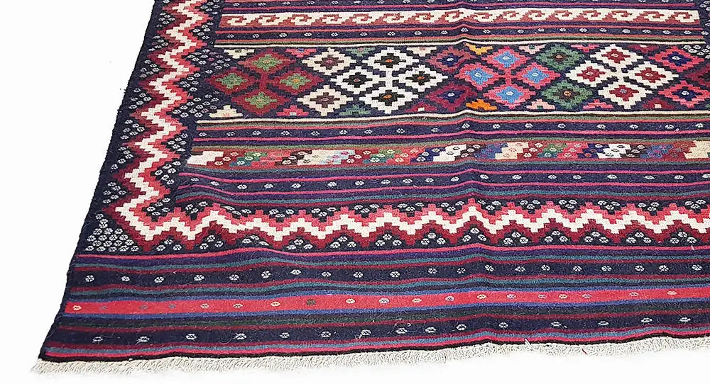 Kilim Sirjan - (230x148 cm) - Premium Kelim from German Carpet Shop - Just €365! Shop now at German Carpet Shop