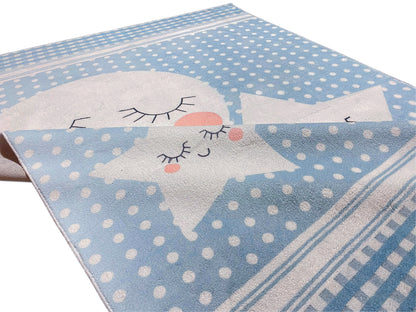 Tappeto per bambini "Mondo delle stelle", blu, 160x230 cm