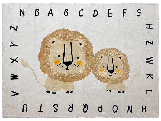 Tappeto per bambini „Leone“, beige, 140x200 cm
