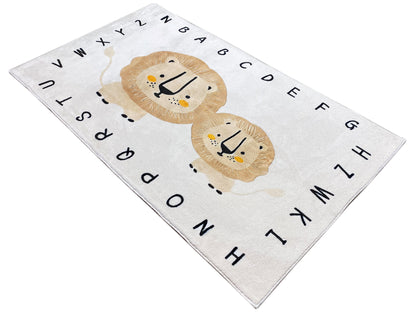 Tappeto per bambini „Leone“, beige, 90x160 cm