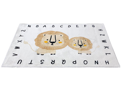 Tappeto per bambini „Leone“, beige, 90x160 cm