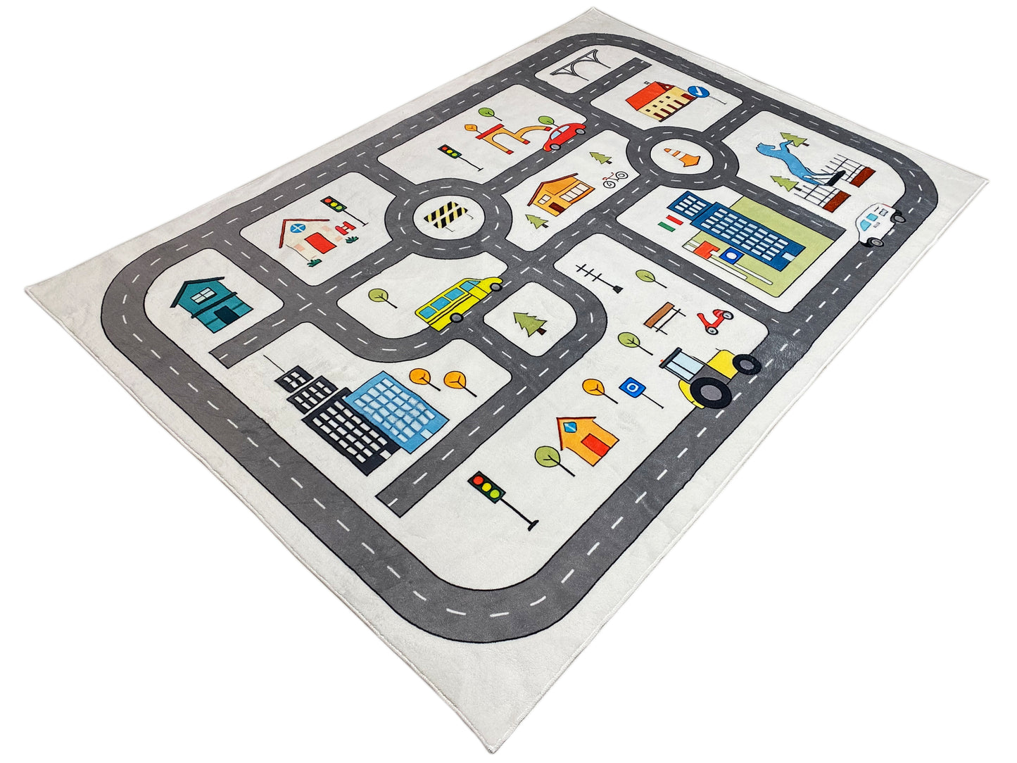 Tappeto per bambini „Strada“, grigio, 160x230 cm