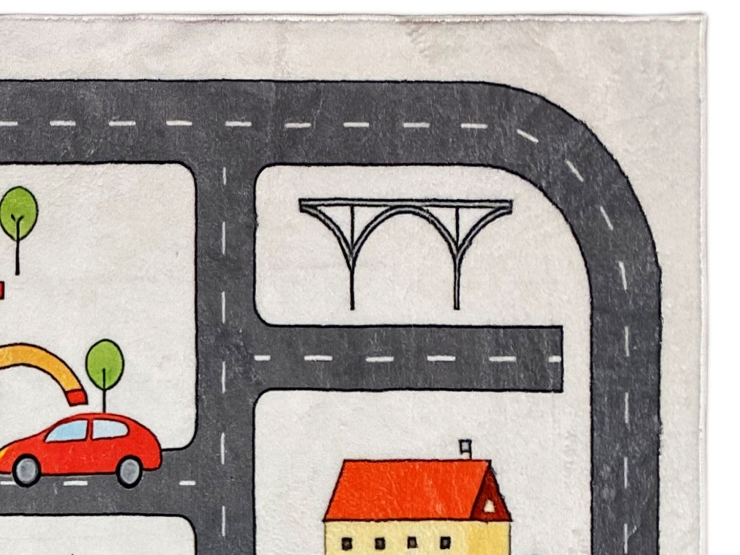 Tappeto per bambini „Strada“, grigio, 160x230 cm