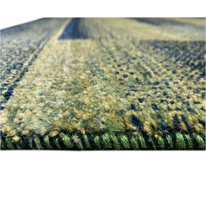 Gabbeh Teppich Grün/Grün 201x146 cm - German Carpet Shop