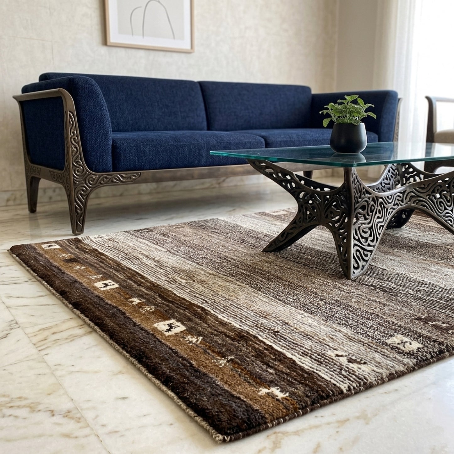 Tappeto Gabbeh 198x156 cm