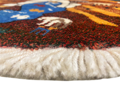 Tappeto Gabbeh marrone, 107x107 cm