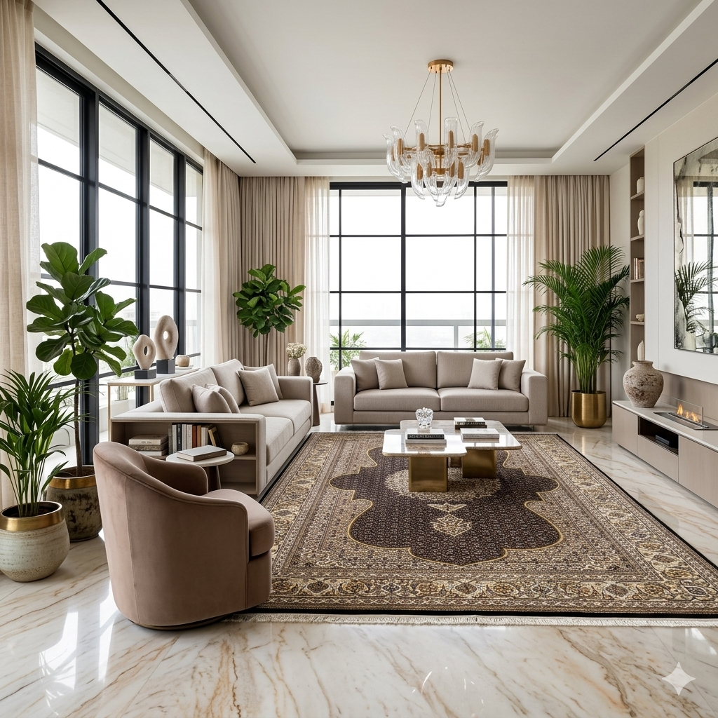 Tappeto Indo Tabriz - 298x198cm