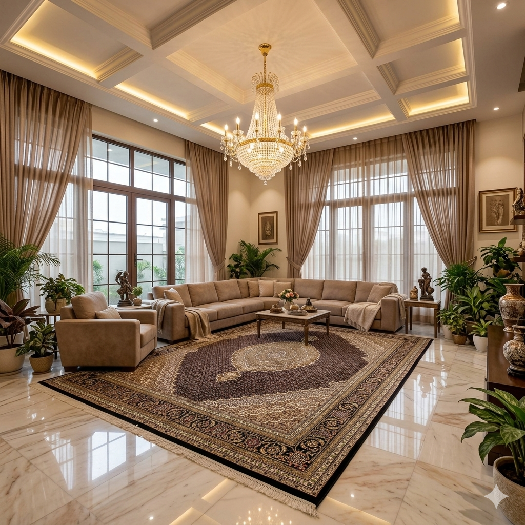 Tappeto Indo Tabriz - 302x243cm