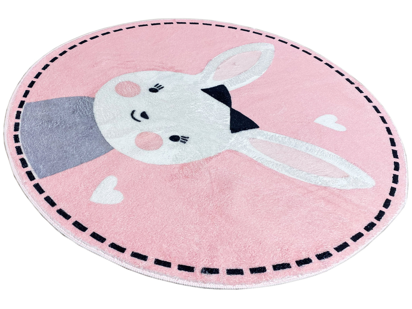 Tappeto rotondo per bambini Coniglio, 100 cm