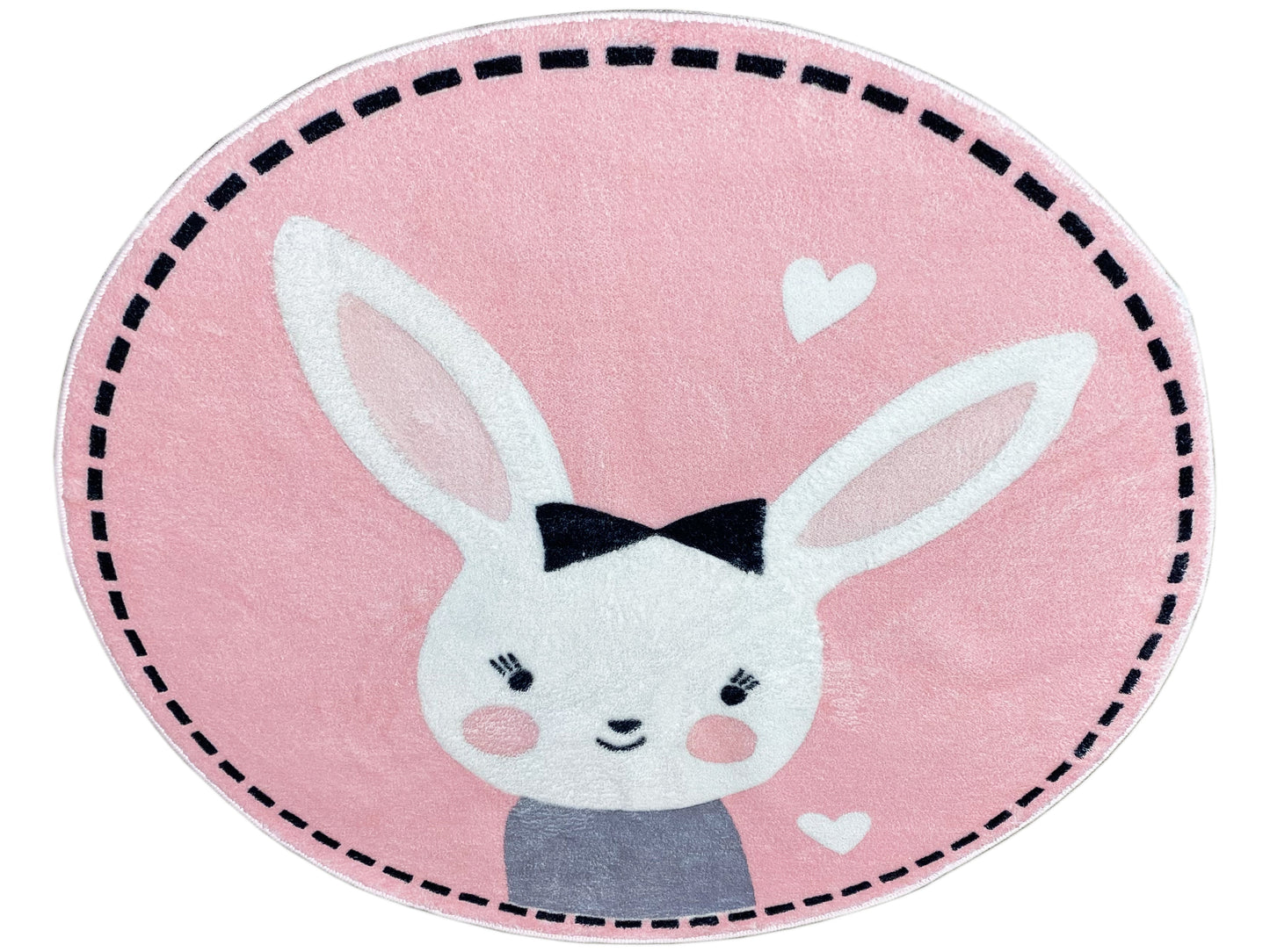 Tappeto rotondo per bambini Coniglio, 100 cm