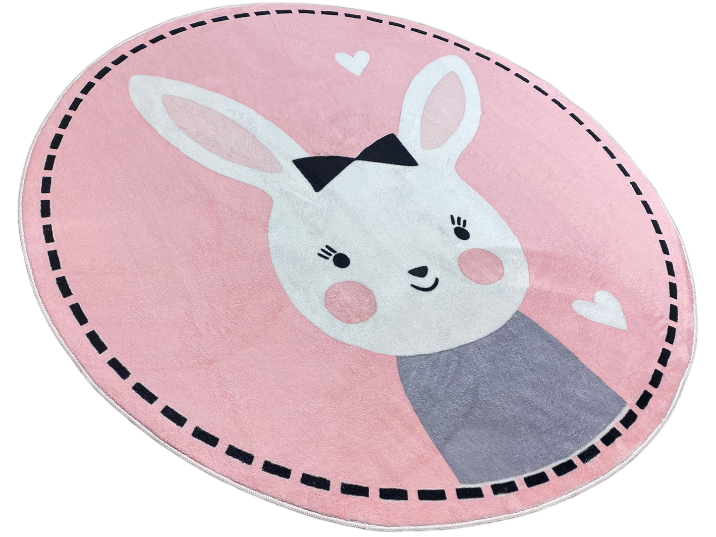 Tappeto rotondo per bambini Coniglio, 160 cm