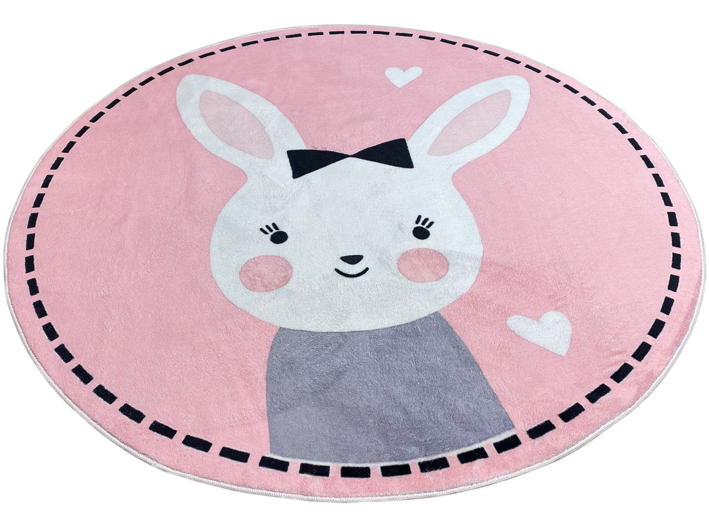 Tappeto rotondo per bambini Coniglio, 160 cm