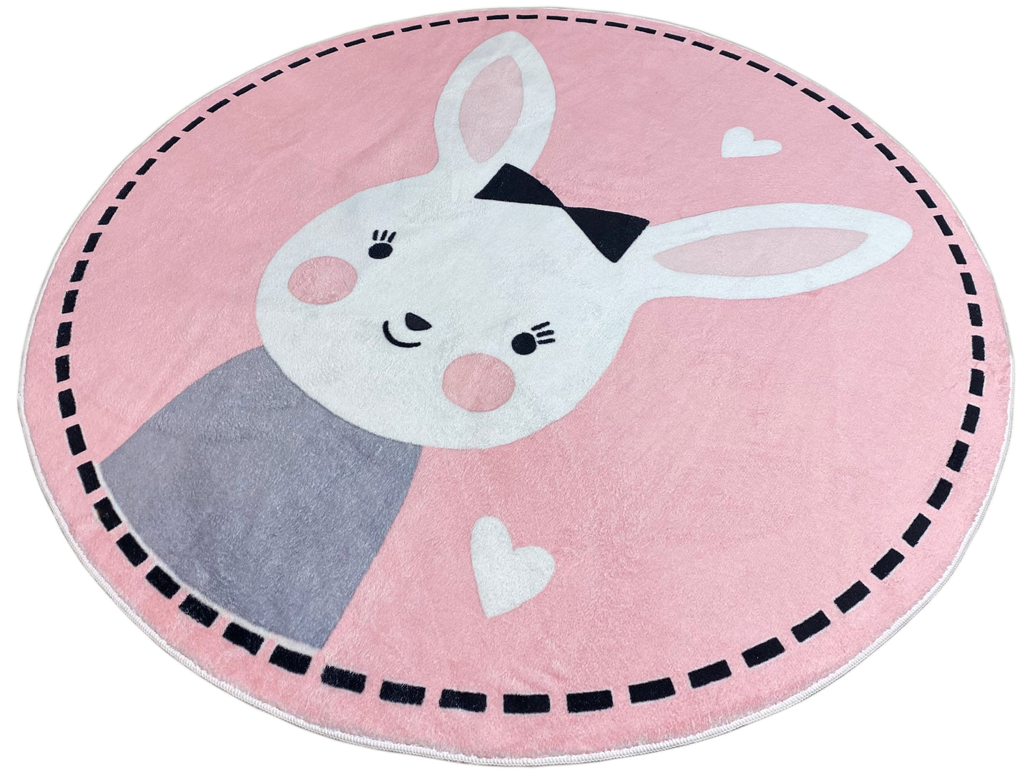 Tappeto rotondo per bambini Coniglio, 160 cm