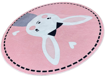 Tappeto rotondo per bambini Coniglio, 160 cm