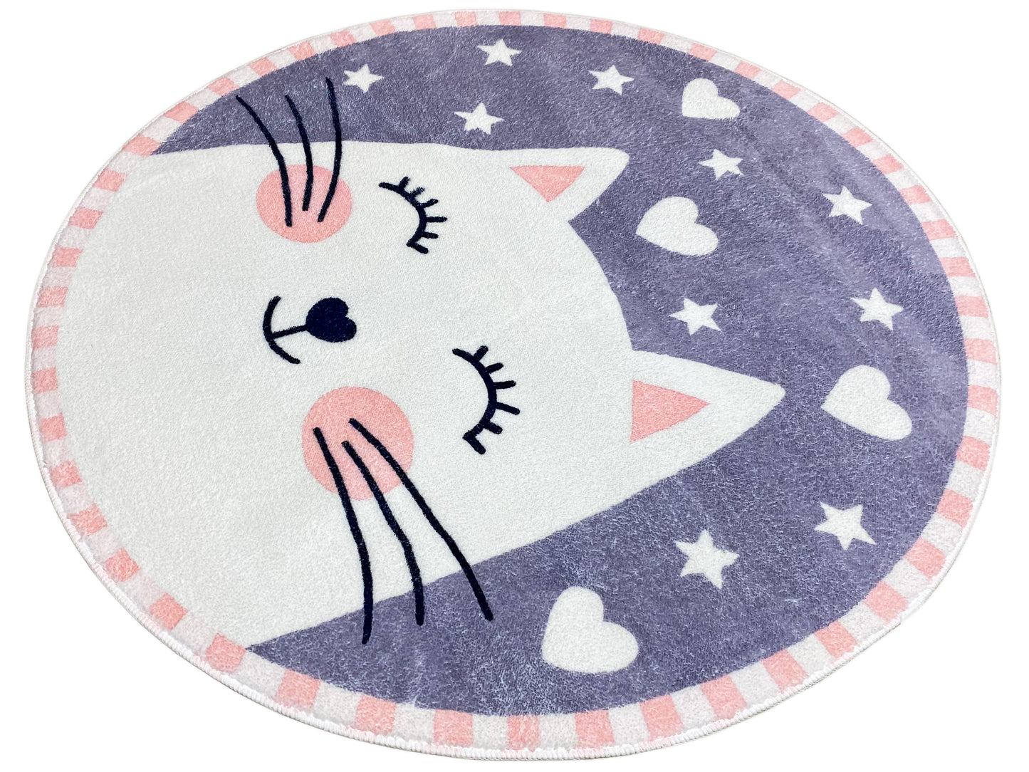 Tappeto rotondo per bambini Gatto, 100 cm