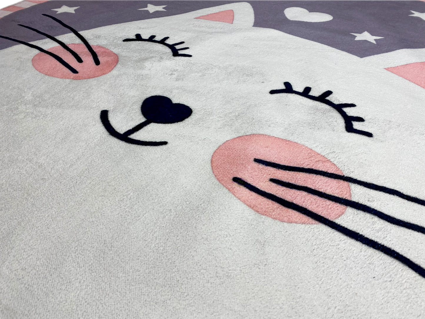 Tappeto rotondo per bambini Gatto, 160 cm